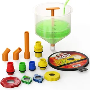 EPAuto Spill Proof Radiator Coolant Filling Funnel K
