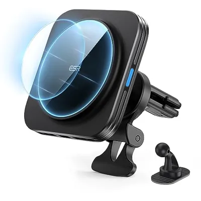 ESR for MagSafe Car Mount Charger, 15W Magnetic Wireless Car ...
