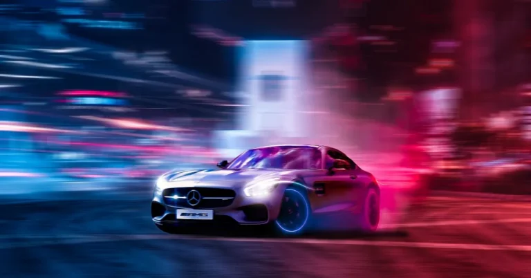 Truffade Z-Type style sports car racing at night, the fastest car in GTA 5 Story Mode