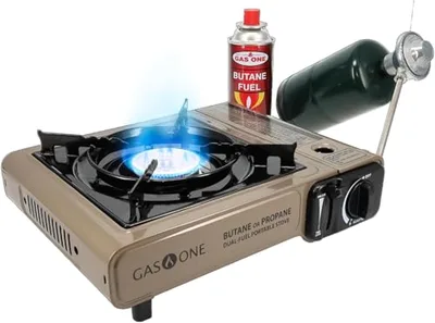 Gas One GS-3400P Propane or Butane Stove Dual Fuel Stove Portable Camping