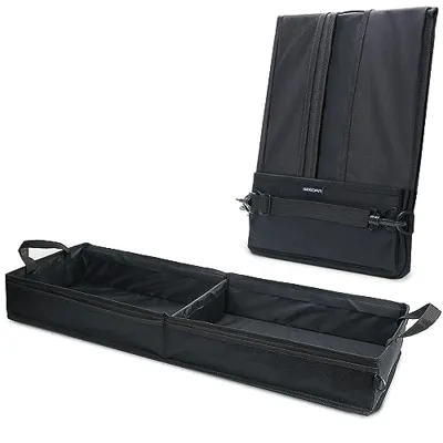 GEEDAR Under Seat Storage Truck Tool Box Organizer for Truck Underseat Storage Ford F150 F250 F350 Chevy Silverado Accessories (2 Compartment for the Bench Seat)
