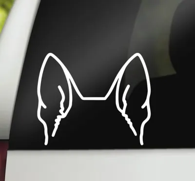 German Shepherd Ears Decal l German Shepherd Vinyl Decal | ...