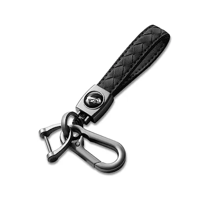 Gkeygo Carabiner Keychain, Universal Heavy Duty Woven Handmade Leather Key ...