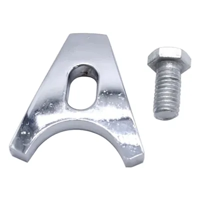 GSKMOTOR Car Distributor Clamp Chrome Billet Aluminum Distributor Clamp Hold Down for Chevy SBC BBC SB BB HEI Electronic