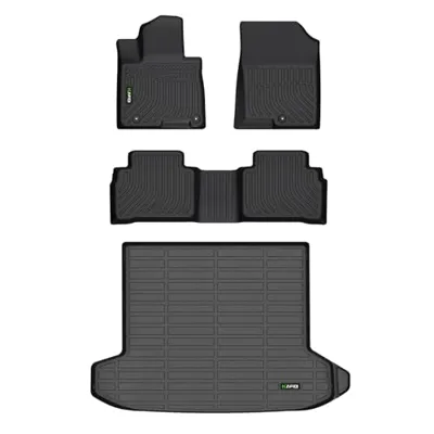 HAFIDI All Weather Car Floor Mats & Cargo Liner for 2022-2025 Hyundai Tucson (No Hybrid Models) Custom Fit Full Set Accessories - Black