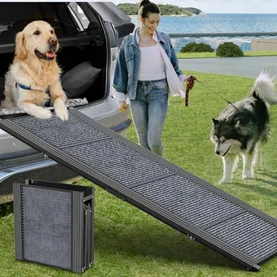 HerCcreta wigge Dog Ramp for Car, 63