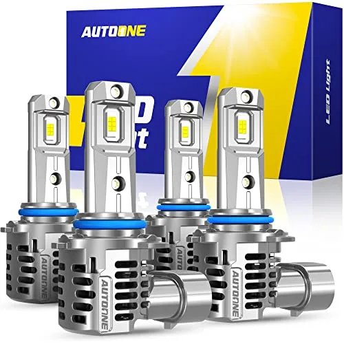Autoone Upgraded 9005 9006 Led Bulbs Combo
