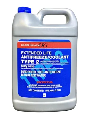 Honda Genuine Extended Life Antifreeze Coolant Type 2, 50/50 Pre-Diluted, 1 Gallon