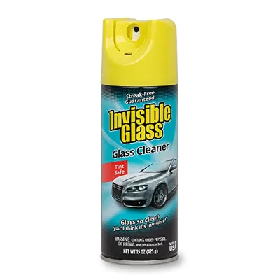Invisible Glass 91163 Premium Glass and Window Cleaner for Auto and Home Cleans Glass, Windows, Windshields, Navigation Screens, and More, Streak-Free, Ammonia-Free, Tint-Safe, 15 Oz, Pack of 1