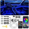 Jushope Interior Car LED Strip Lights with Wireless APP and