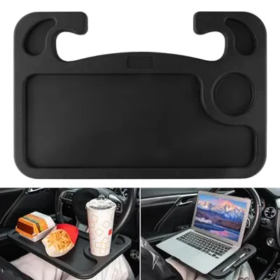 JUSTTOP Car Steering Wheel Desk for Laptop,Multipurpose Travel Car Accessories, ...