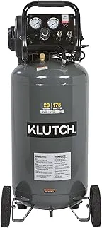 Klutch 29-Gallon Air Compressor, 2.5 HP, 120V, 175 PSI, 5.1 CFM at 90 PSI