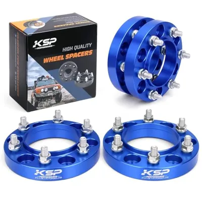 KSP 1 inch 6x5.5 Hub Centric Wheel Spacer Compatible with Toyota 4Runner Fj Cruiser Tundra 6 Lug Wheel, Forged 4PCS 6x139.7mm Wheel Spacers with 106mm Hub Bore 12x1.5 Studs