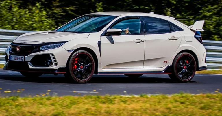 Honda Civic Type R performance car on a track