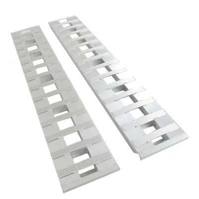 labwork 84 inch X 14 inch Aluminum Ramps Trailer Ramps 1 Pair Hook Ramp Attachment End