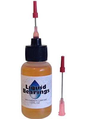 Liquid Bearings, 100%-synthetic oil for all HO scale slot cars, makes cars faster!!