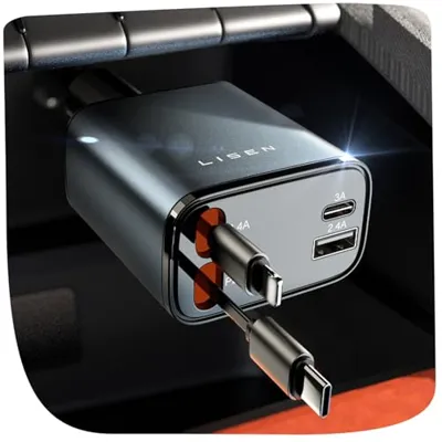 Lisen Retractable Car Charger