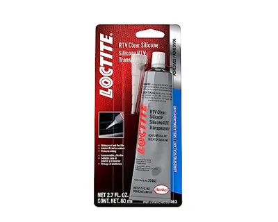 LOCTITE Automotive RTV Clear Silicone Adhesive – Indoor & Outdoor Sealant, Waterproof, Flexible, Protects Wiring - 80 ml, 1 Pack