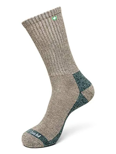 Insect Shield Lightweight Hiking Socks With Permethrin Bug Repellant - Protective Clothing for Men & Women, Khaki, Large