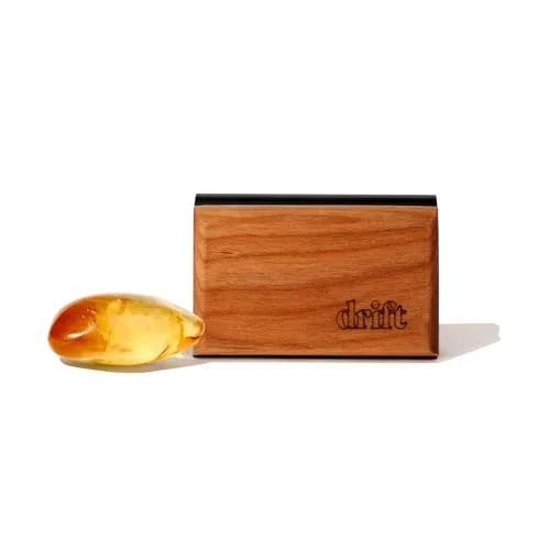 Drift Car Air Freshener - Wood Air Freshener - Car Odor Eliminator - Amber Scent Starter Kit