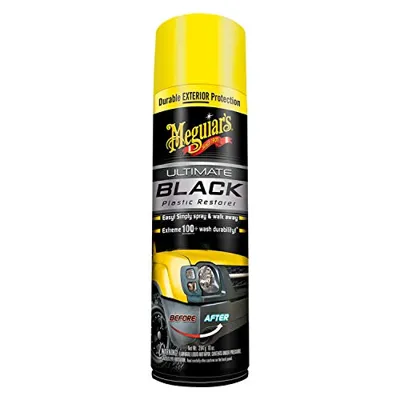 Meguiar's Ultimate Black Plastic Restorer - 1 Oz Spray Can