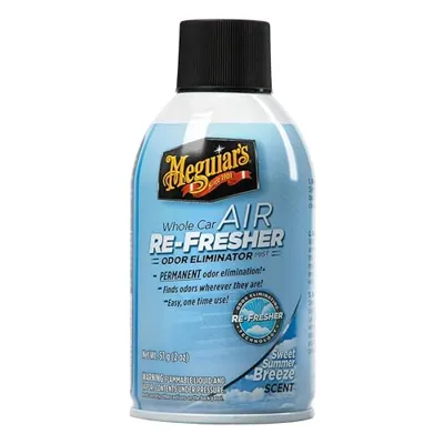 Meguiar's Whole Car Air Refresher, Odor Eliminator Spray Eliminates Strong Vehicle Odors, Summer Breeze - 2 Oz Spray Bottle