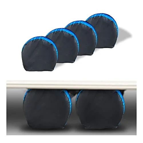 MORNYRAY Tire Covers 4 Pack,Waterproof Anti-UV Snow Sun Rain Tire Covers for RV,Truck