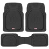 Motor Trend FlexTough Floor Mats for Cars, Black Deep Dish