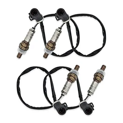 O2 Oxygen Sensor 15717 Downstream Upstream Compatible with 1990-2014 Ford F150 F250 F350 Ranger Escape Explorer Lincoln Mazda Mercury Replaces 15716 15718 Set of 4