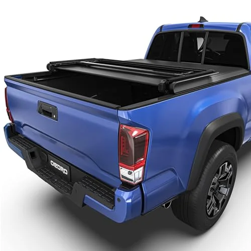 oEdRo Soft Tri-Fold Truck Bed Tonneau Cover for 2016-2023 Toyota Tacom