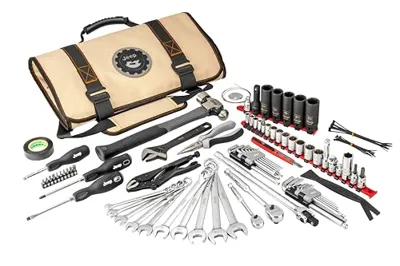 Offically Licensed Jeep 83 piece Tool Roll Kit - All tools specific for Jeep use.