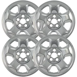 OxGord Set of 4 17 inch Chrome ABS Wheel Skins Impos