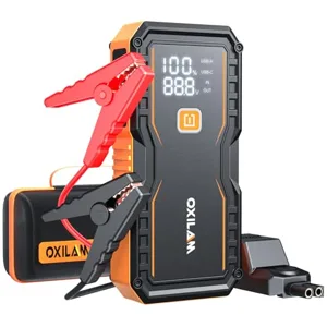 OXILAM Jump Starter 6000A for All Gas/12L Diesel