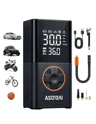 AstroAI L7 Tire Inflator Portable Air Compressor,150 PSI Cordless Bike Pump