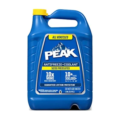 PEAK 50/50 Prediluted Antifreeze and Coolant for All Engine Cooling ...