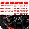 Pincuttee 14pcs Car Decal Stickers,Wheel Rim Decal Sticker,Sport Logo Reflective