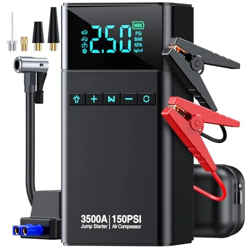 Czkbg Portable Car Jump Starter With Air Compressor