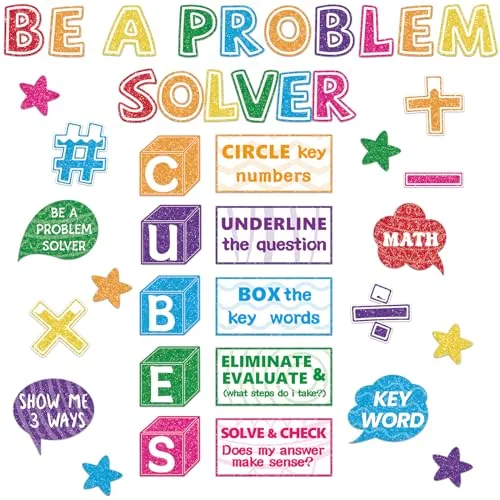 Naozinebi 41pcs Math Bulletin Board Set
