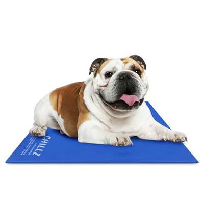 The Green Pet Shop Chillz Gel Mat, Large - Pressure-Activated Cooling Pad for Pets 25-50 lbs - Non-Toxic, No Water or Refrigeration Needed - Ideal ...