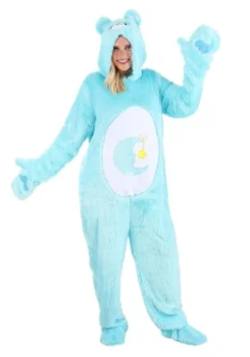 Fun Costumes Classic Bedtime Care Bears Costume for Adults - Small - Blue