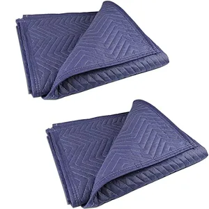 PONGHEI 2 Moving Blankets 40"x 72" Heavy Duty Packing Blankets for Mov