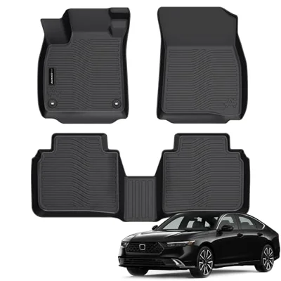 AUXKO All Weather Floor Mats for Honda Accord 2023-2026 Include Hybrid