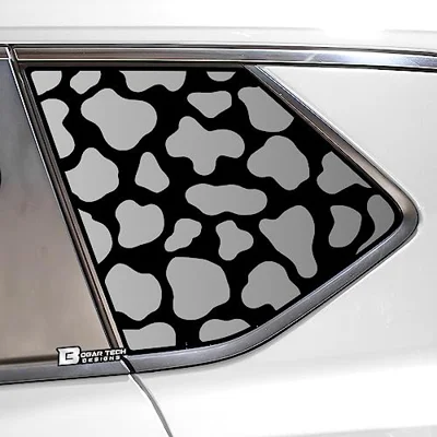 BOGAR TECH DESIGNS Precut Quarter Window Animal Cow Print Vinyl Decal Stickers Compatible ...