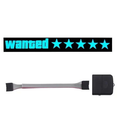 YnGia Glowing Sticker Wanted Stars Windshield EL Glow Panel ...