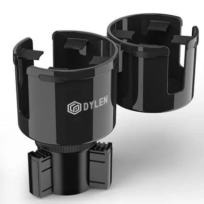 DYLEN Car Cup Holder Expander, 2 in 1 Cup Holder Adpater Extenter for Car