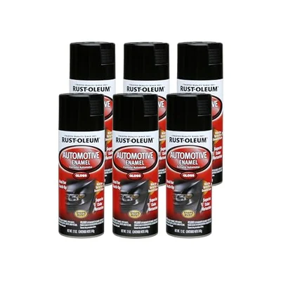Rust-Oleum Stops Rust Automotive Enamel Spray Paint, Gloss Black