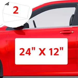2 Pack Blank Car Magnets, 24