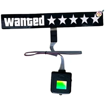 Beuiouer Windshield Electric Wanted Car LED White Light Up Window ...
