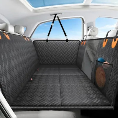 PROZAR Dog Car Seat Cover for Back Seat, Hard Bottom Back Seat ...