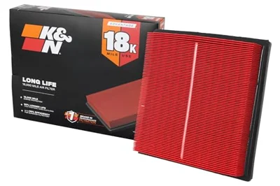 K&N Engine Air Filter: Long Life 18,000 Mile Replacement Air Filter: Compatible with ...